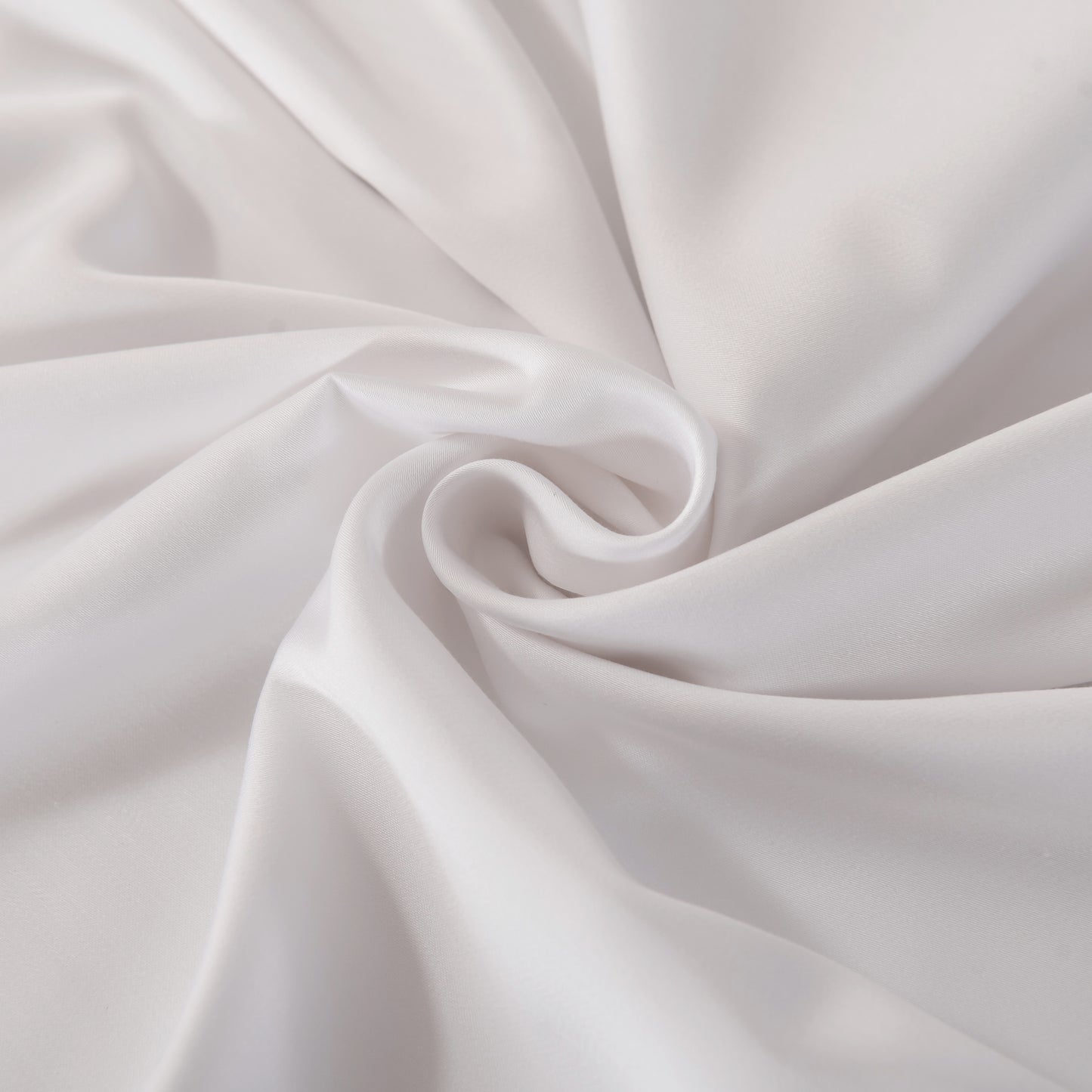 Detailed bamboo fitted sheet with smooth silky weave in white