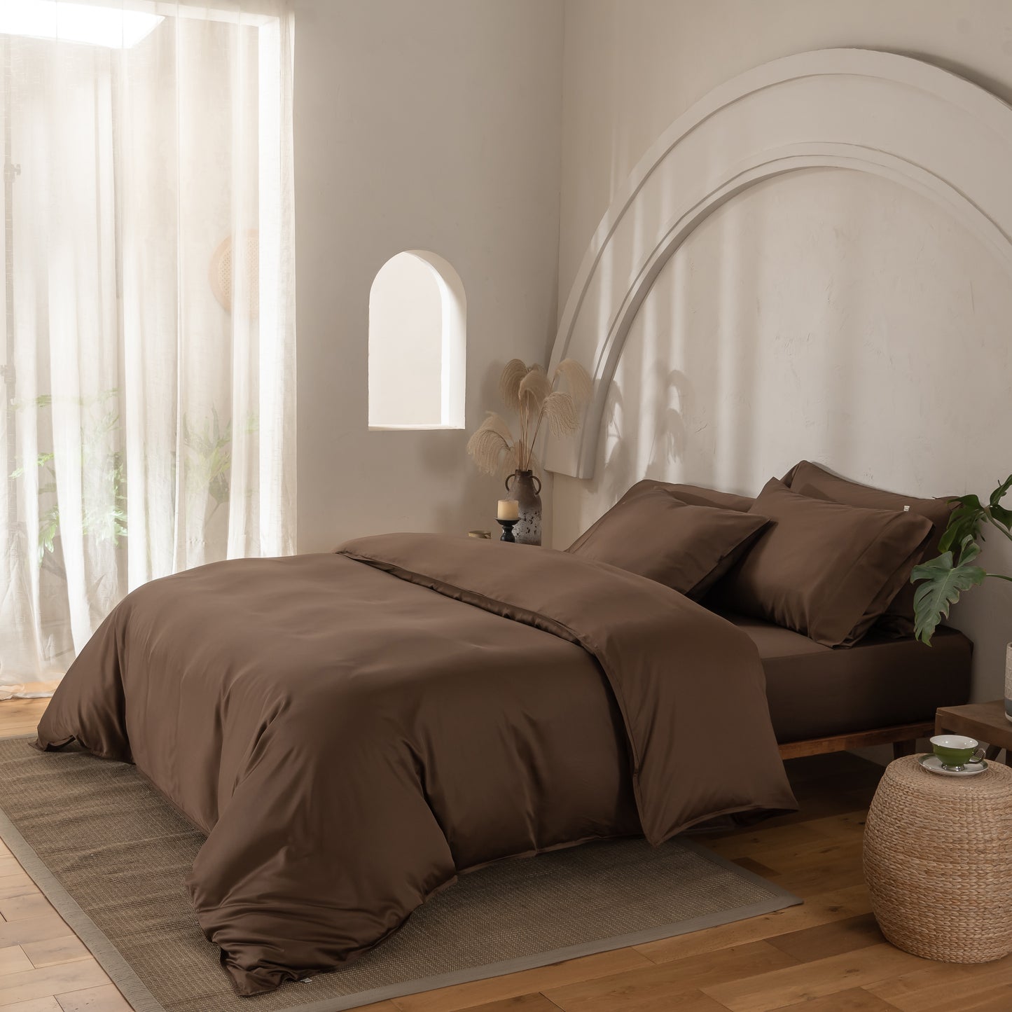 Cocoa 4 Piece Bamboo Bedding Set