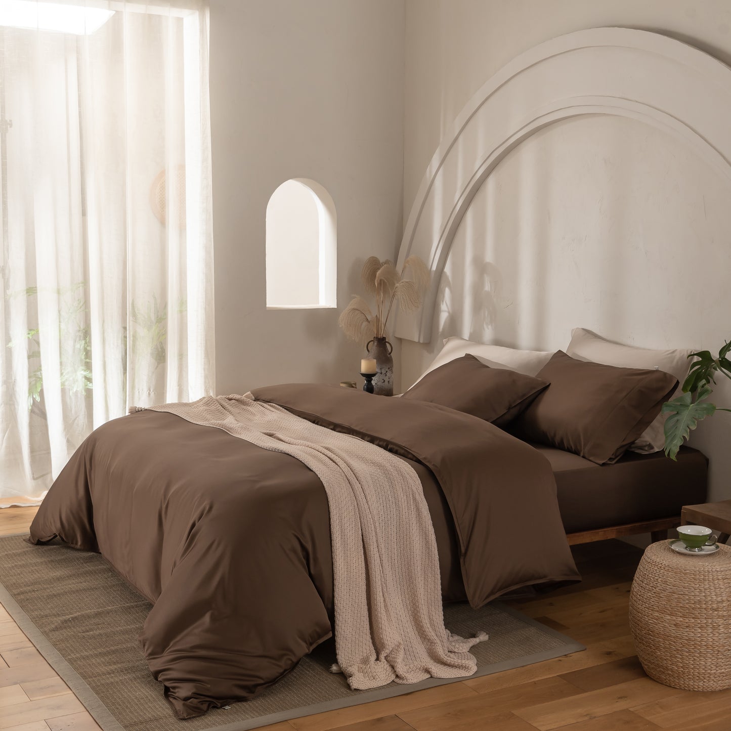 Cocoa 4 Piece Bamboo Bedding Set