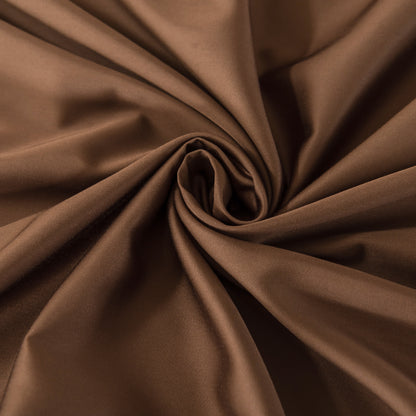 Close-up of brown bamboo fabric with folds