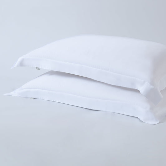 white Luxury bamboo pillowcases