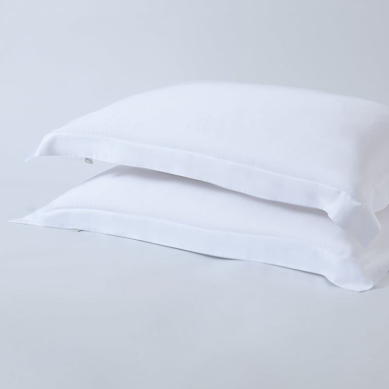 white Luxury bamboo pillowcases